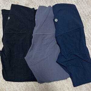 lululemon size 2 leggings - Black, Gray, and Navy